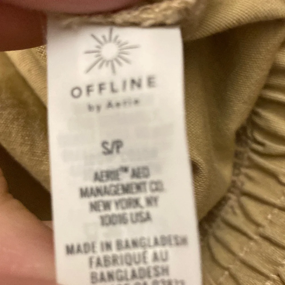 Offline‎ by Aerie Sleeveless Hooded Zip Front Utility Vest - Tan S